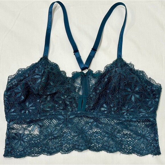 Marilyn Monroe Teal Green Lace Bralette Bra Size Small - Picture 1 of 3